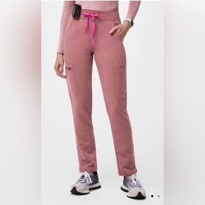 FIGS MAUVE YOLA skinny scrub pants S
